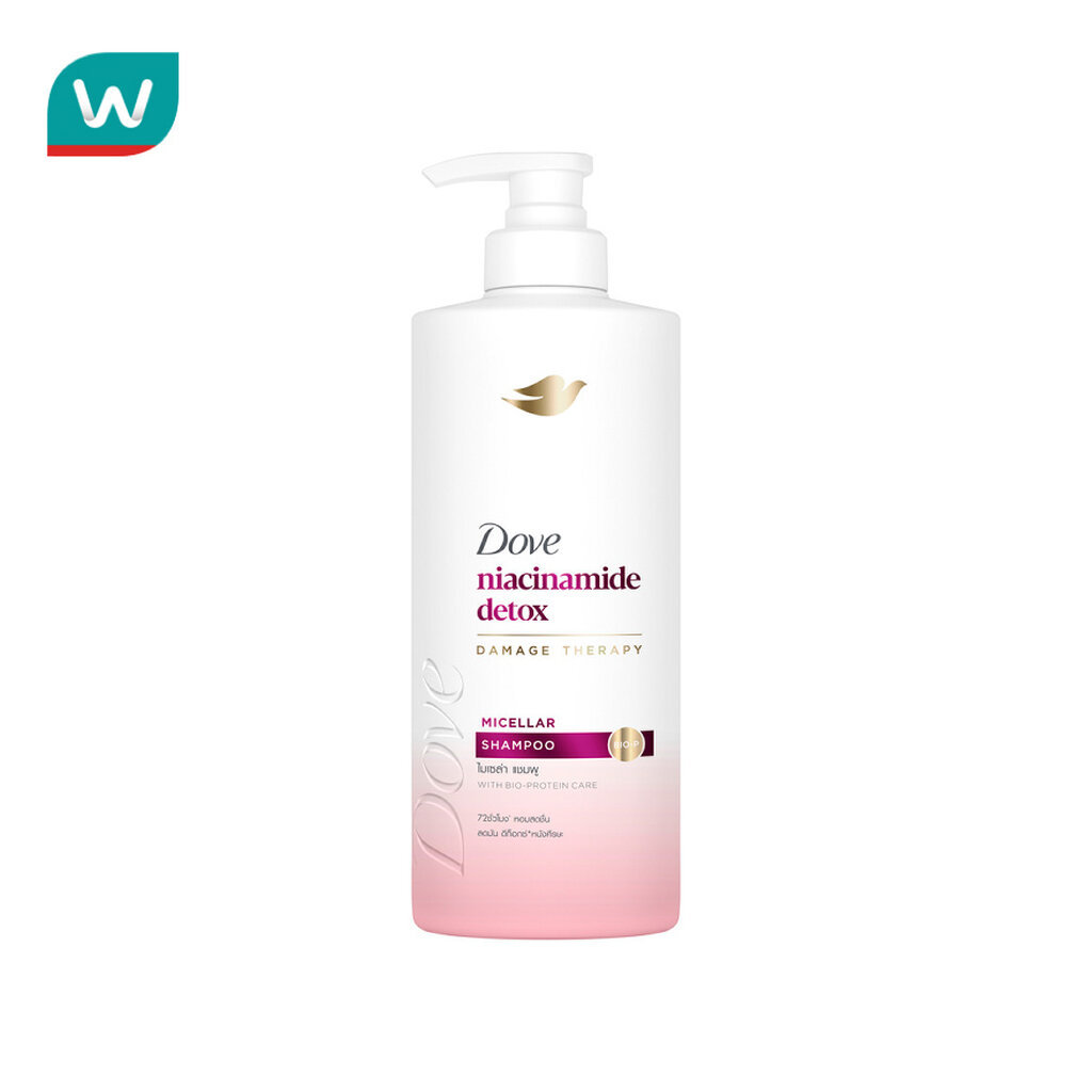 Dove โดฟ แชมพู ไนอะซินาไมด์ ดีท็อกซ์ ไมเซล่า 380 มล.