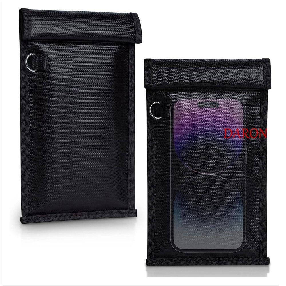 DARON Faraday Bag, กระเป๋าป้องกันแทร็กสารหน่วง, ฝาครอบรักษาความปลอดภัย Info Black Signal Blocking EMF ป้องกันโทรศัพท์มือถือ Blocker โทรศัพท์
