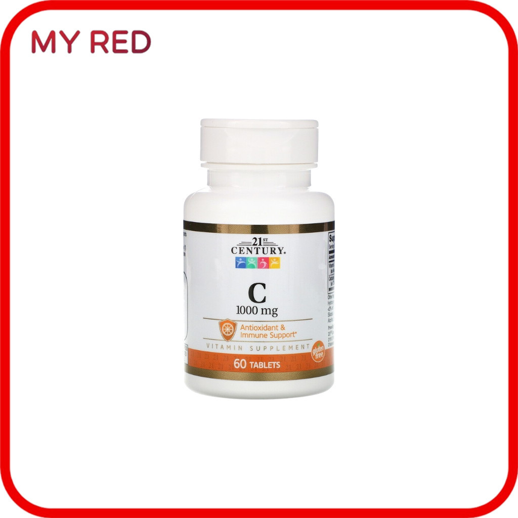 พร้อมส่ง 21st Century, Vitamin C, 1,000 mg, 60 Tablets