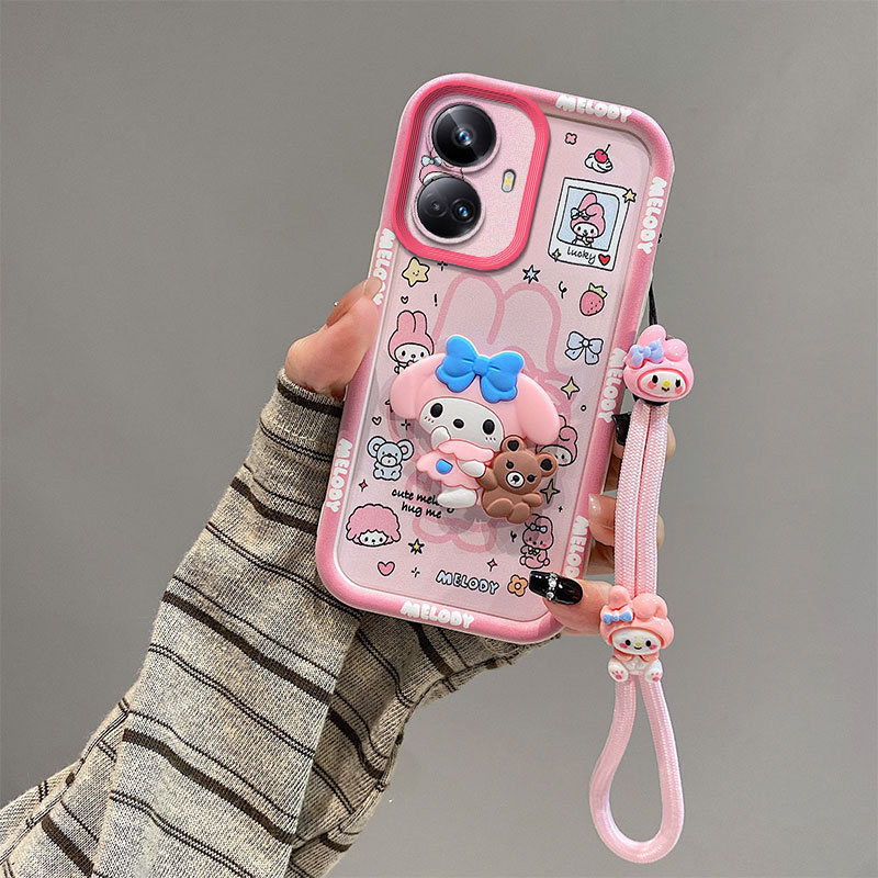 Kuromi เหมาะสําหรับ realme realme C55 เคสโทรศัพท์ Mickey relame NarzoN55 เคสป้องกันผู้ชายผู้หญิง Tin