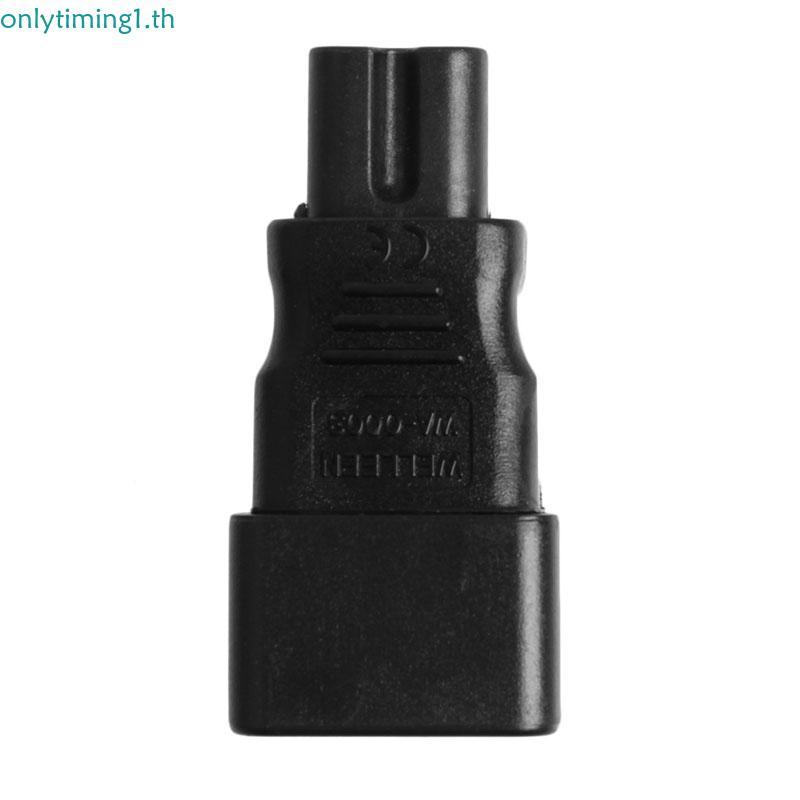 Onlytiming IEC320 C14 3Pin Female to C7 Male Power Adapter Rated 10A สีดํา