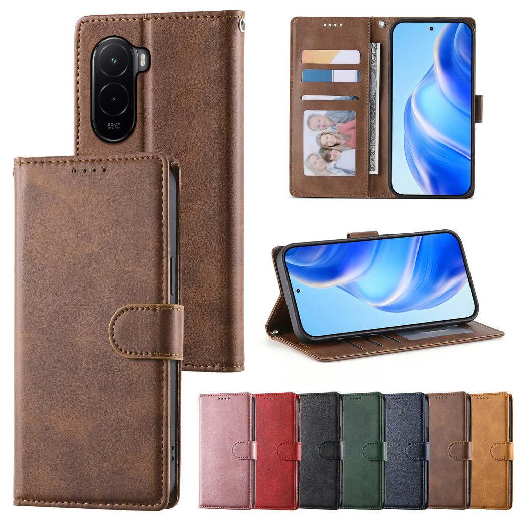 กรณีพลิกสําหรับ OPPO A6 5G A6X A5 Pro A5X A5i PU ปกหนังกระเป๋าสตางค์แม่เหล็กพร้อมช่องใส่การ์ดขาตั้งผู้ถือ Soft TPU กันชนสายคล้องมือ