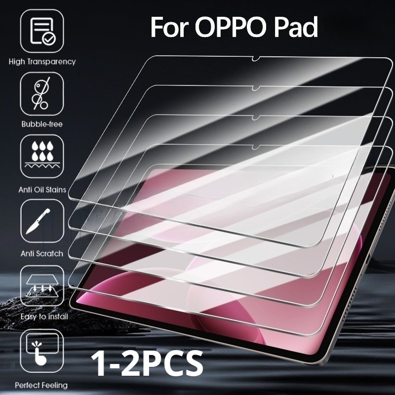 2Pcs MatteกระจกนิรภัยสําหรับOppo Pad Air 2 5 4 3 2 Pro 13.2 11.0 นิ้วแท็บเล็ตHD Screen ProtectorสําหรับOppo Pad Air2 5Pro 4Pro 3Pro Pad5 Pad3 Pad2 AntiสีเขียวและBluerayฟิล์ม