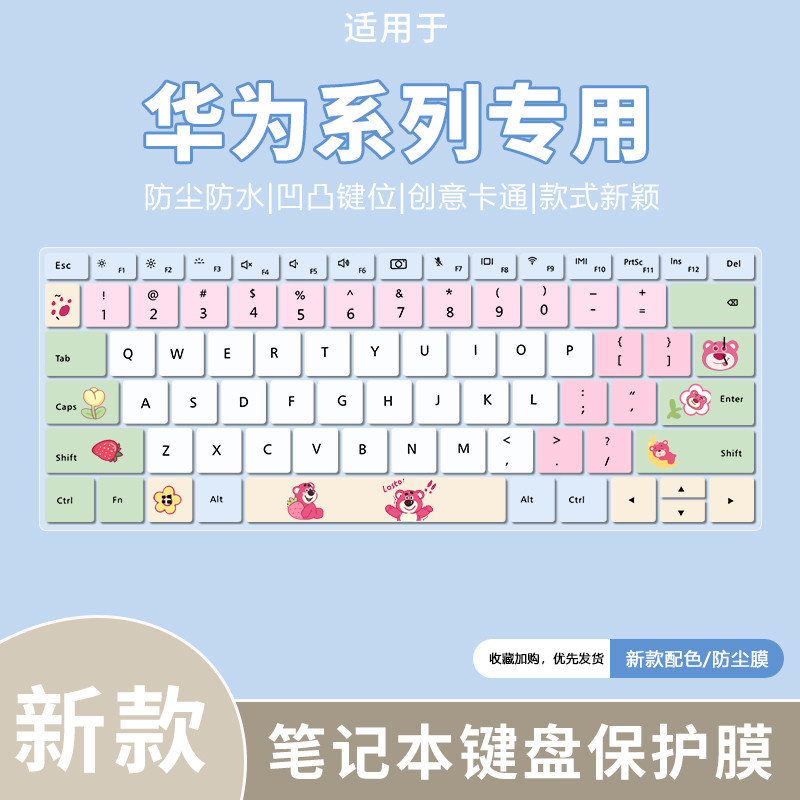 เหมาะสําหรับ Huawei Qingyun S520 แป้นพิมพ์คอมพิวเตอร์ฟิล์มป้องกัน Gen2 Qingyun G540 L420 โปร่งใส 47 