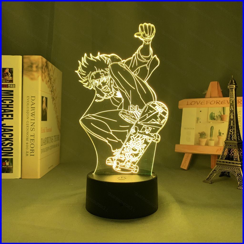 SK8 Night Light อะนิเมะ 3D โคมไฟ Remote Touch LED ชาร์จ USB Rainbow Lighting ตกแต่งบ้าน