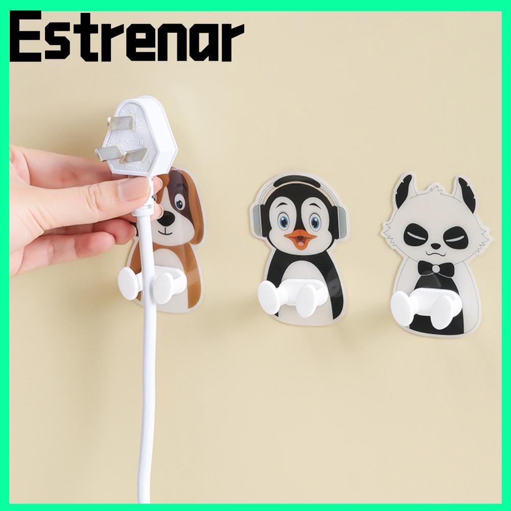 ESTRENAR ตะขอสัตว์,โดยไม่ต้องเจาะผู้ถือปลั๊ก,ชั้นวางกันน้ํามัลติฟังก์ชั่กาวตนเอง Key Tower การจัดเก็