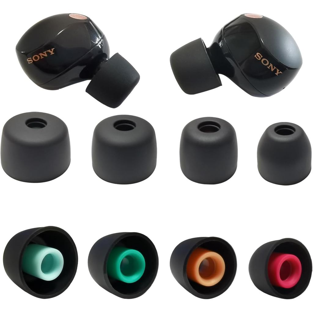 Luckvan จุกหูฟังซิลิโคนอ่อนนุ่มสําหรับ Sony WF-1000XM5 เคล็ดลับทดแทนหูฟังสําหรับ Sony WF-1000XM4 WF-