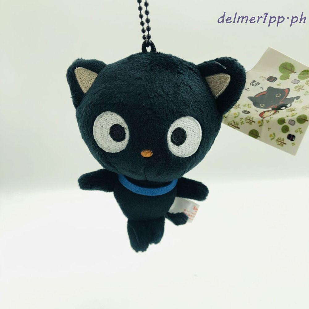 DELMERHOME Chococat Cat พวงกุญแจตุ๊กตา, Chococat Black Cat Plush Chococat Cat กระเป๋าพวงกุญแจ,น่ารัก