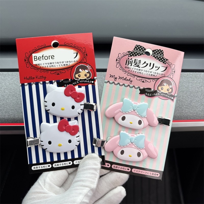 โบว์ติดผมนักเรียน กิ๊บติดผม sanrio พร้อมส่งกิ๊บติดผมไร้รอยต่อของญี่ปุ่น Sanrio Sanrio Kitty Yugui Do