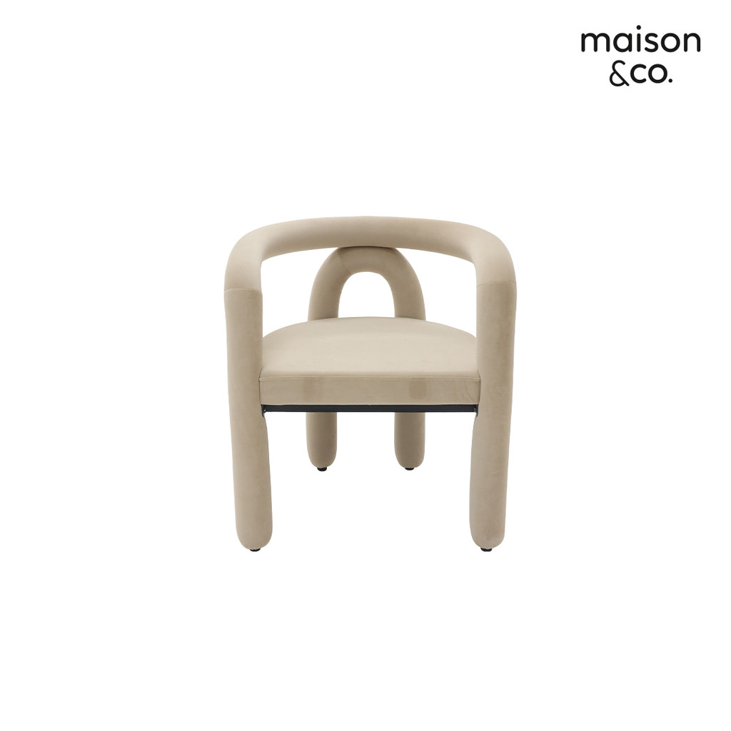 SB Design Square อาร์มแชร์ LIFFY สีน้ำตาลอ่อน (67x60x73 ซม.) แบรนด์ MAISON&CO.