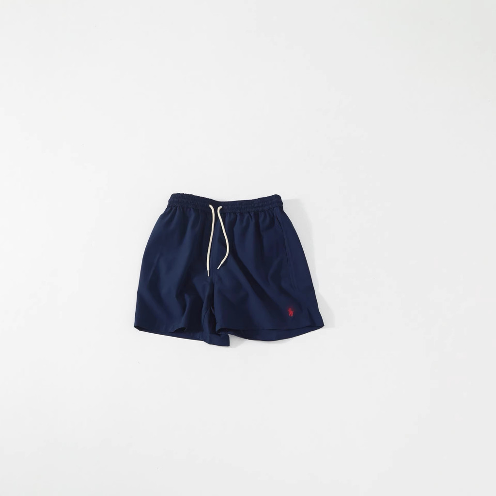 R-L Summer women's casual embroidered pony shorts, loose quick-dry beach shorts for men and women