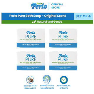  Perla Pure Bath Hypoallergenic Soap Original Scent - Personal Care (Set of 4)