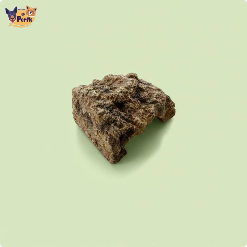 Perfk Terrarium สัตว์เลื้อยคลานถ้ําอุปกรณ์เสริมเรซิ่น Rock Hide Shelter สําหรับงู Gecko Pet Enclosur