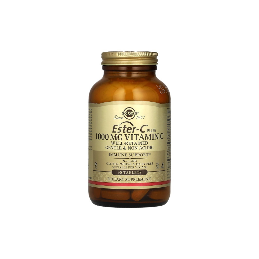 Solgar Ester-C Plus Vitamin C 1,000 mg 90 Tablets Ester-C พลัส วิตามิน C ขนาด 1,000 มก. บรรจุ 90 เม็ด