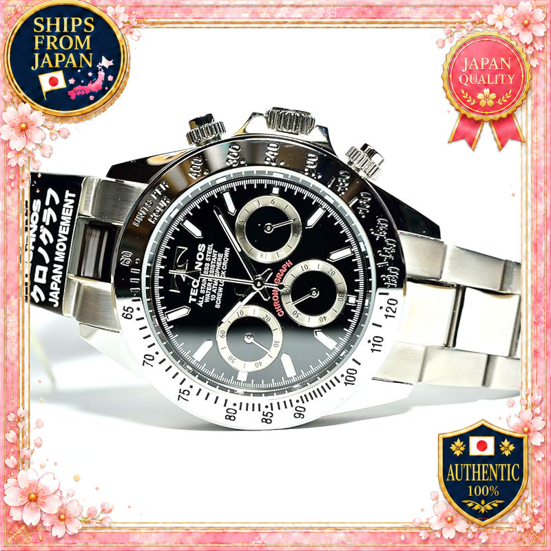 TECHNOS TSM401SB Chronograph 10 Bar Water Resistant Watch