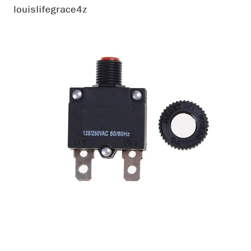 125/250VAC 15A สวิตช์ปุ่มกดรีเซ็ต Circuit Breaker รูปที่ 3