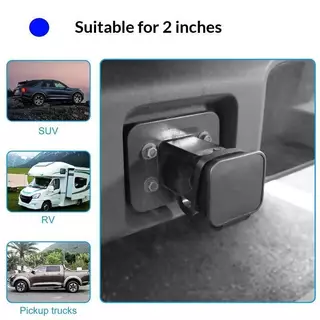 JackeyLovezz ยาง 2 นิ้วลากจูง Hitch ครอบคลุมอเนกประสงค์ Trailer Hook Plug สําหรับ Superior Dust Guard และความทนทาน TH