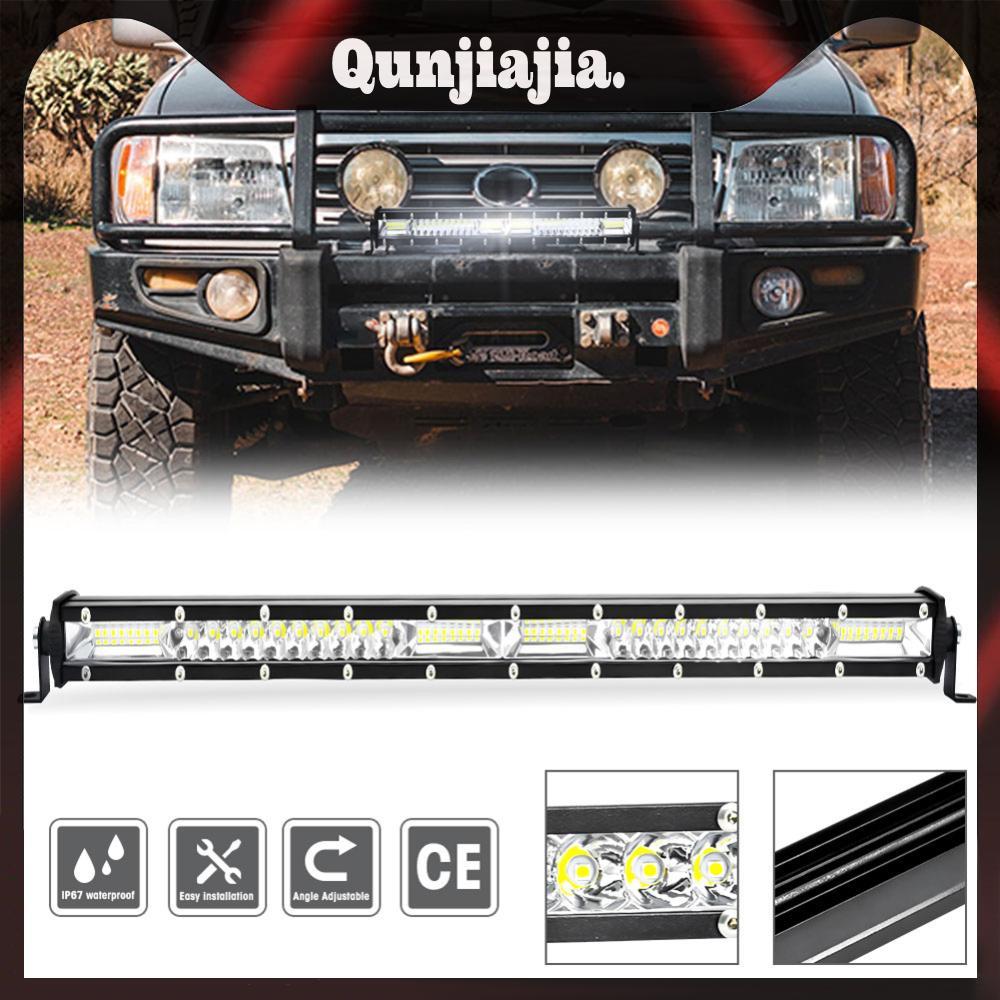 Slim Flood LED Bar 120W ไฟทํางานสําหรับรถยนต์ 4x4 รถบรรทุก ATV SUV เรือ (20 นิ้ว)