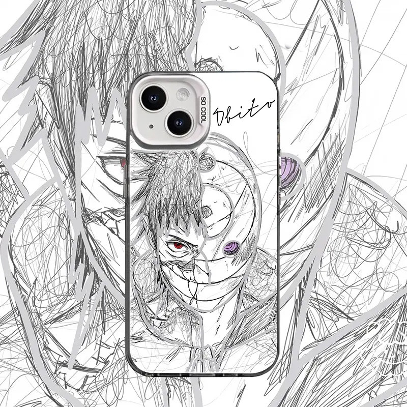 เหมาะสําหรับ iQOO15 เคสโทรศัพท์ vivo สไตล์ใหม่เลเซอร์สี Silver Uchiha พร้อม Tui Aiku iq0012Pro อะนิเ
