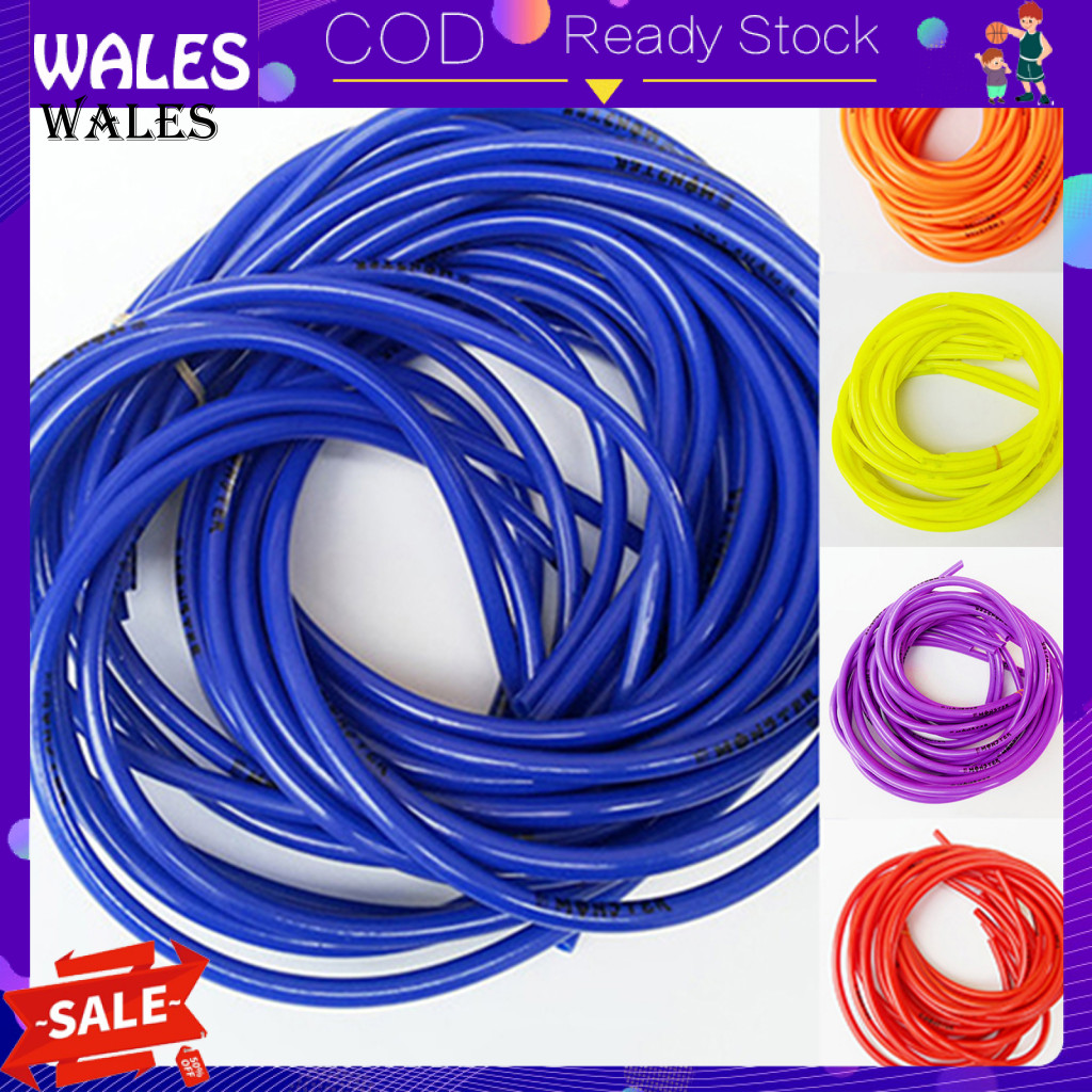 <wales>Universal Motorcycle Bike 1M Petrol Fuel Hose ท่อน้ํามันแก๊ส 5mm I/D 8mm O/D Tube