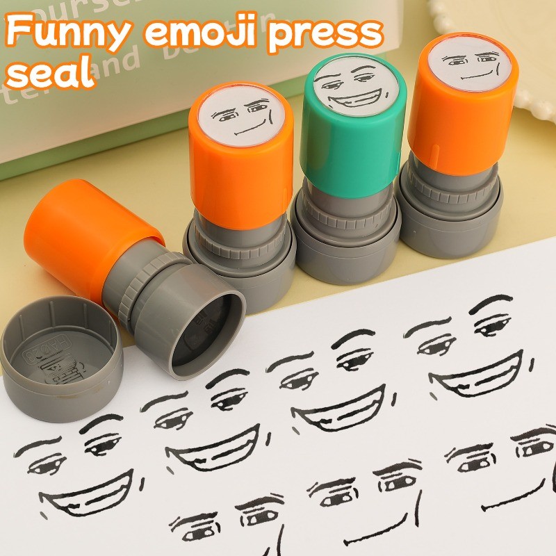 Quirky Emoji Press-Type Journal Stamp - ตราประทับเด็กของเล่น-ตลก Self-Inking แสตมป์-พรรคโปรดปรานแสตม