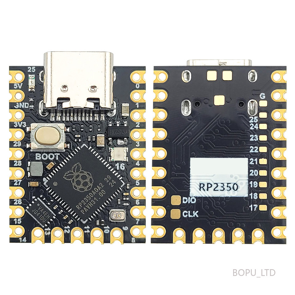 RP2350 บอร์ดพัฒนาโมดูลสําหรับ Raspberry Pi Zero MCU Dual Core 150MHz 520KB SRAM 2MB แฟลช UART I2C SP