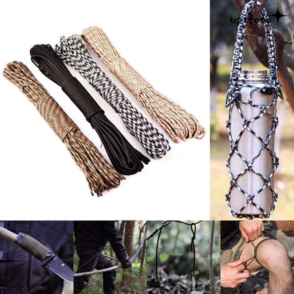 UPSTOTO 25/50/100FT 550 LB Paracord เครื่องมือกลางแจ้ง Camping Hiking Lanyard