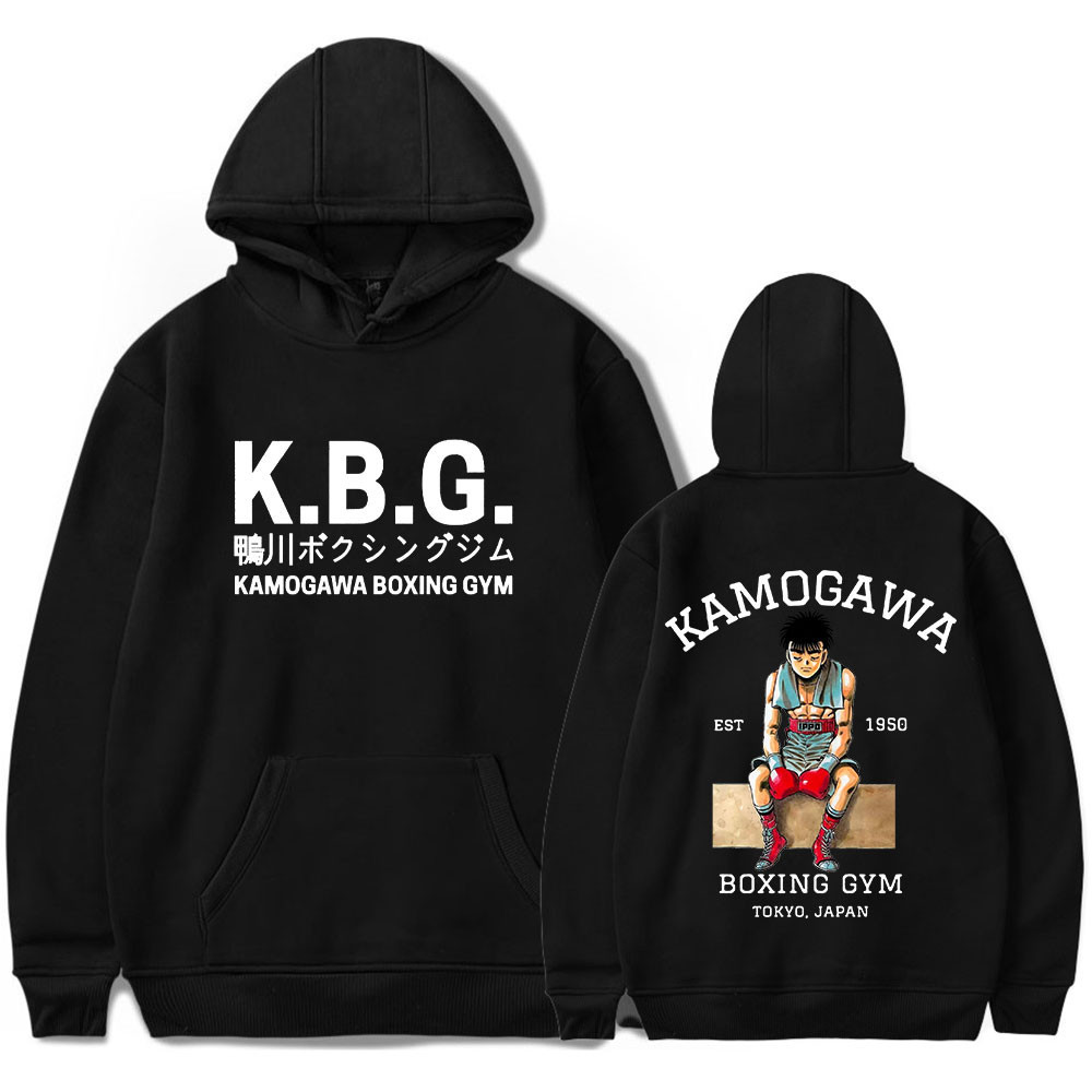 Hajime No Ippo Hoodies Kamogawa Boxing Gym KBG Merch ผู้หญิงผู้ชายแฟชั่นเสื้อลําลองS-5XL