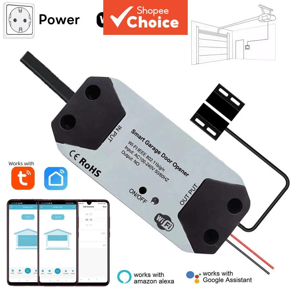 สําหรับตัวควบคุมประตูโรงรถ tuya wifi - เครื่องเปิดประตูอัจฉริยะทํางานร่วมกับ alexa google home