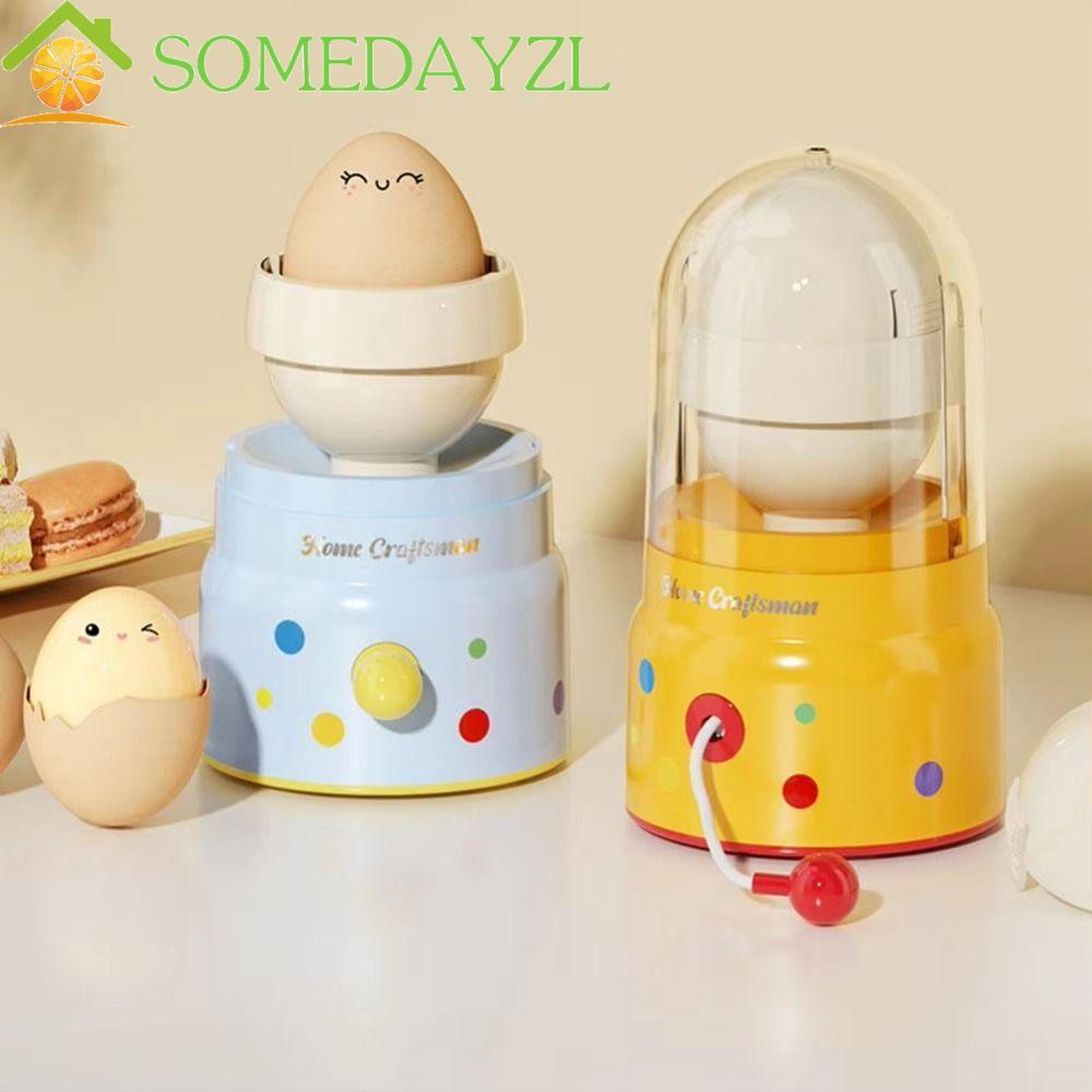 SOMEDAYZL Manual Egg Shake, Manual Operation แบบพกพา Egg White Hand Mixer, Albumen Blender Golden Eg