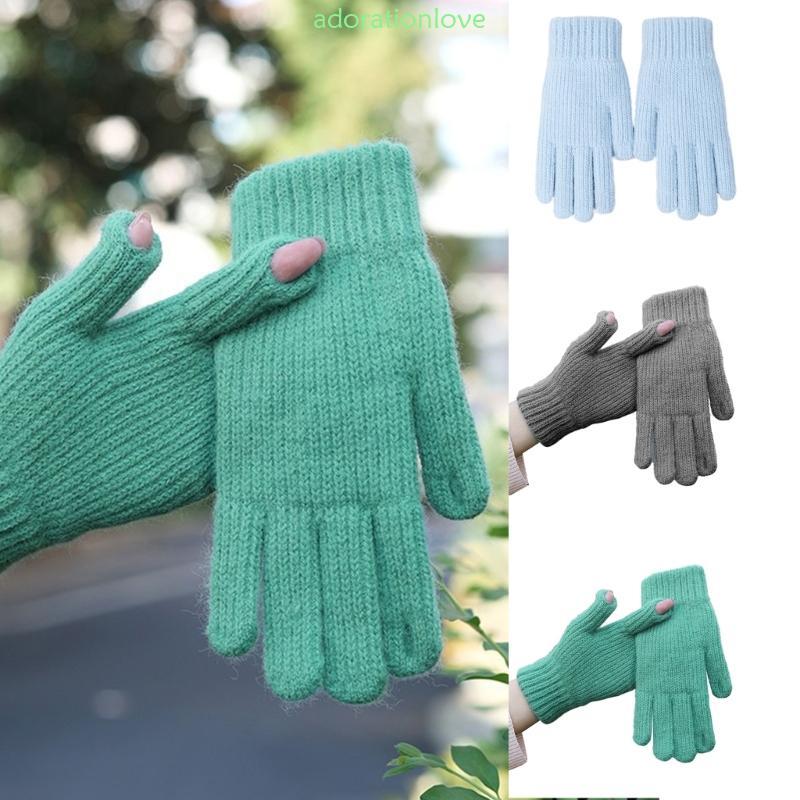ScreenTouch Gloves Windproof Winter Gloves Outdoor Activity Cycling Cuff Gloves