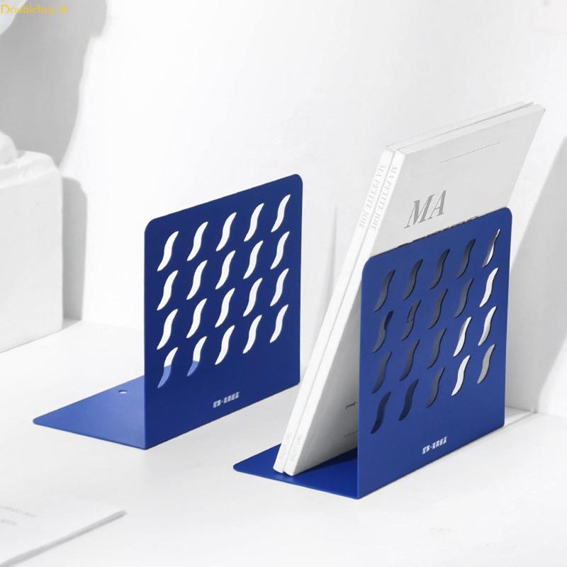 Doublebuy 2PCS ปฏิบัติ Book Ends Book Stopper Nonskid สําหรับชั้นวาง Office Home Library