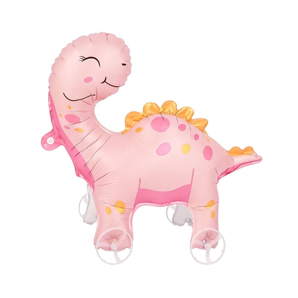 ทราย ลูกโป่งไดโนเสาร์ 4ง,บอลลูนสัตว์วาดฟอยล์ยืนลูกโป่งฟอยล์,สาววันเกิดที่มีล้อที่สามารถเคลื่อนย้ายออกแบบการ์ตูนยืนลูกโป่งเด็กอาบน้ําตกแต - รูปที่ 4