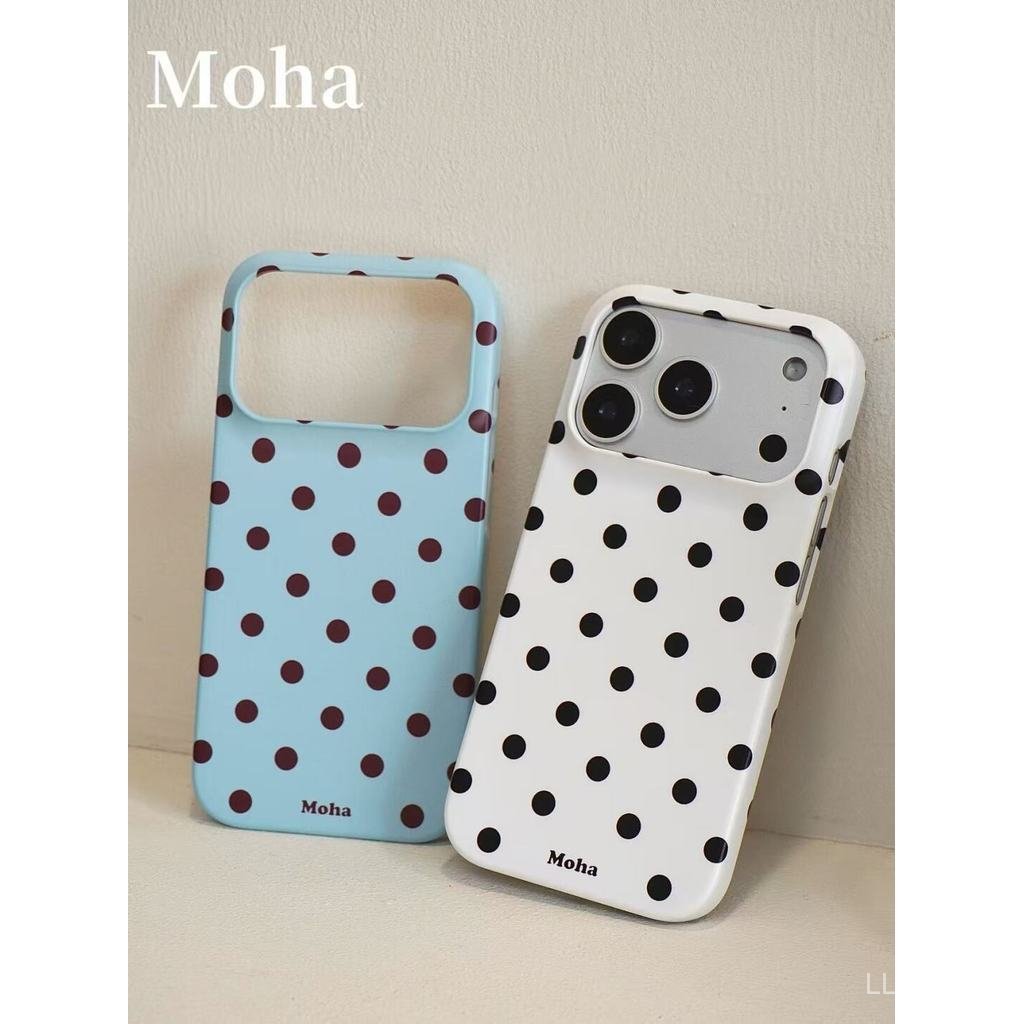 เคสโทรศัพท์ เหมาะสําหรับ iPhone 11 12 13 14 15 16 17 Pro max Plus Air INS แฟชั่น Polka Dot Shock-proof กันกระแทกป้องกันกรณีรวมทุกอย่างกรณี NDVA