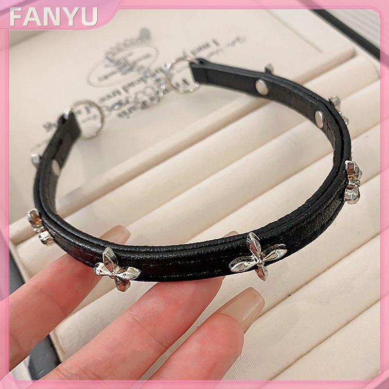 Sgl Vintage Luxury Cross สร้อยคอผู้หญิงแฟชั่น Punk PU หนัง Choker Collar Chain เครื่องประดับ SGL