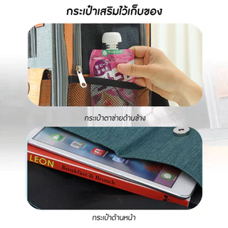 🐱พร้อมส่ง🐱 Happy Purr Happy Purr กระเป๋าเป้ใส่สัตว์เลี้ยง รุ่น HP-4542 ระบายอากาศได้ พับเก็บได้ มีช่องเก็บของด้านหน้า
