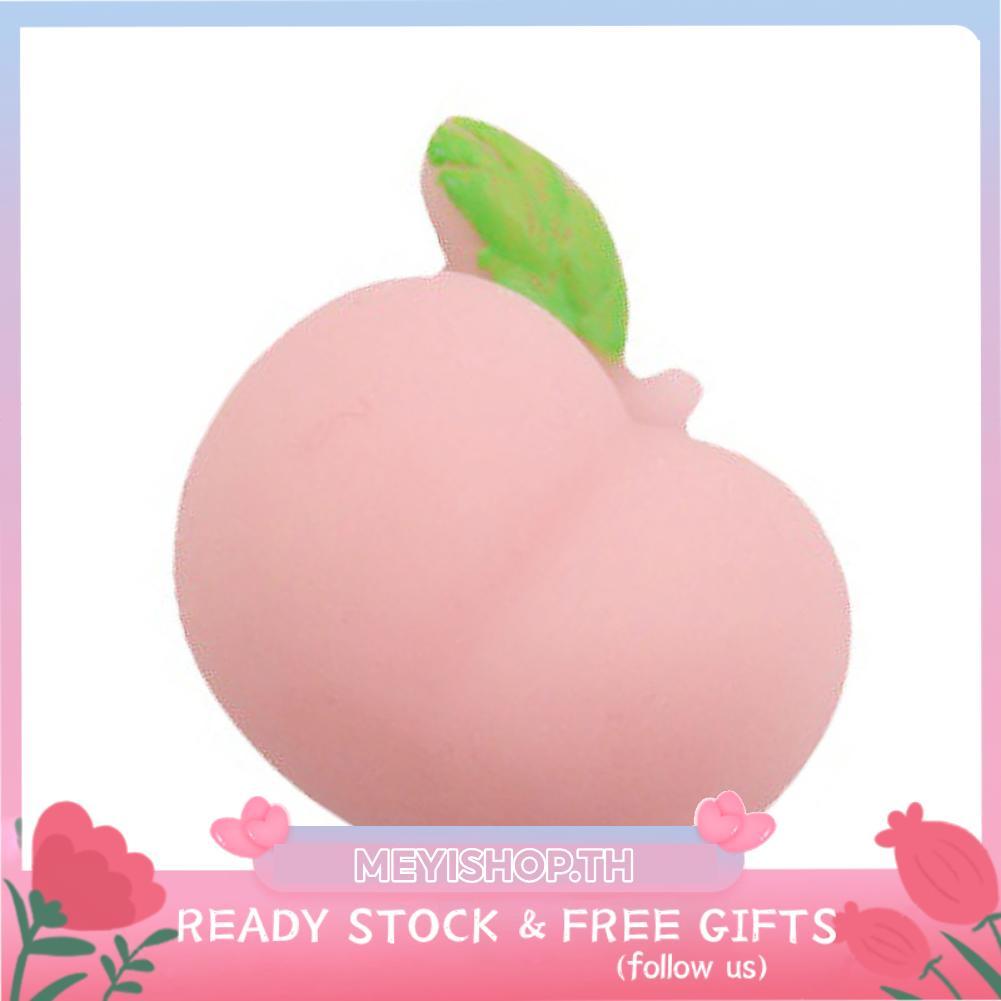 Meyishop Meyishop ของเล่นบีบรูปลูกพีช TPR นุ่มยืดหยุ่นน่ารักบรรเทาความเครียดสำหรับโฮมออฟฟิศ