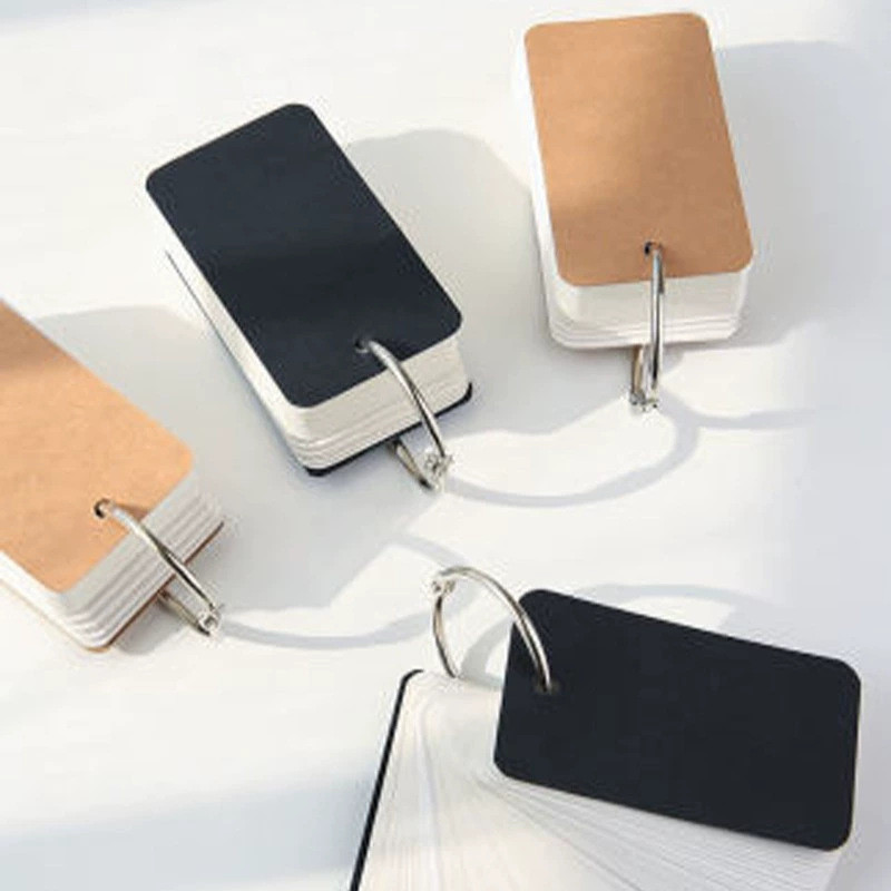 8 ️ ⃣ Blank Small Card White Small Card Paper Portable diy ที่เขียนด้วยลายมือ English Word Cassette 