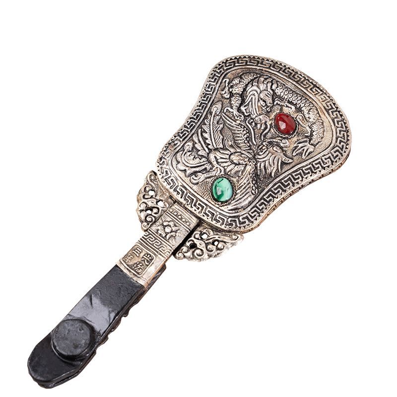 Opera สไตล์โบราณ Point Lip Mirror Dance Props Hanfu มือถือภาพเครื่องแต่งกายการถ่ายภาพโบราณประสิทธิภา