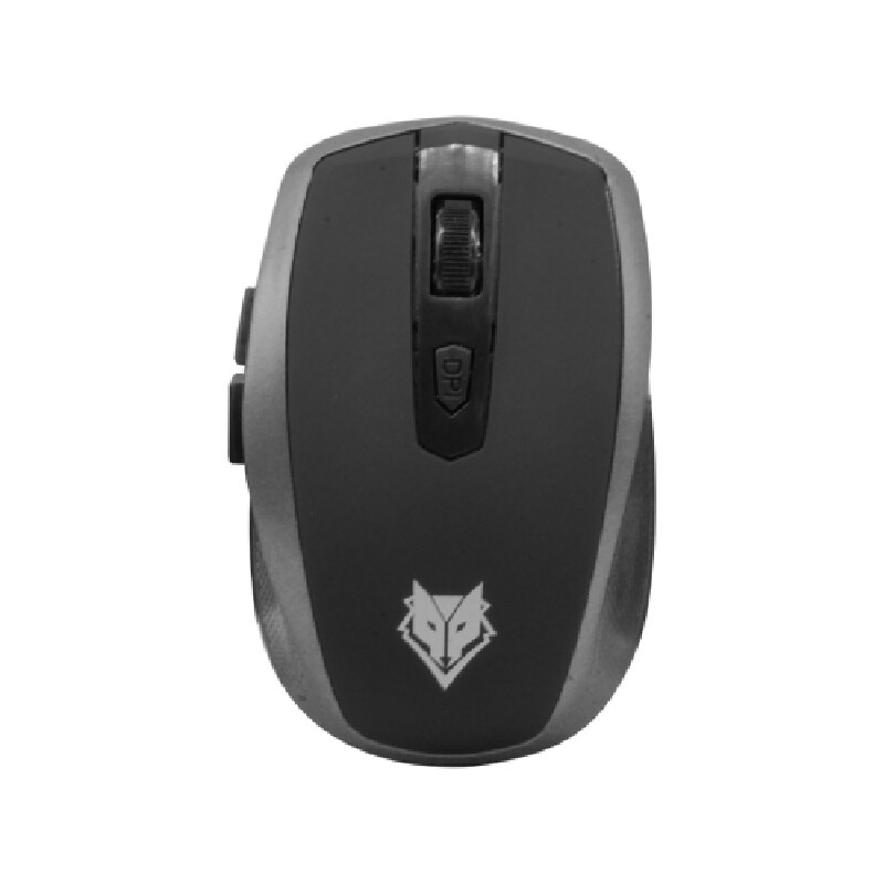 เมาส์ไร้สาย สีดำ-เทา นับโว NMB010