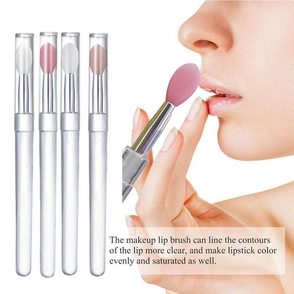 codportable Silicone Lip Brush Small Capped Dustproof Brush Lip Lip Brush Brush Lipstick A1q7