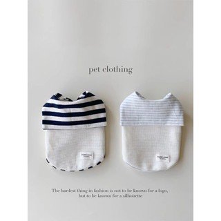 💓สัตว์เลี้ยงสุนัขชุดกะลาสีเสื้อผ้าฤดูใบไม้ผลิฤดูร้อนบางน่ารั…