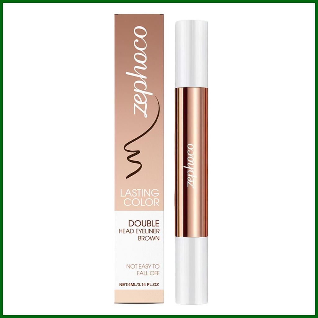 Liquid Eye Liner Smudge-Proof Makeup Stamp Double-Ended Waterproof Eye Liner สําหรับมืออาชีพเริ่มต้น