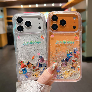 ภาพยนตร์สัตว์ Slider Drift ทรายอะคริลิคเคสโทรศัพท์สําหรับ iPhone 17 Pro Max 16 15 14 13 12 กันกระแทกป้องกันปลอก