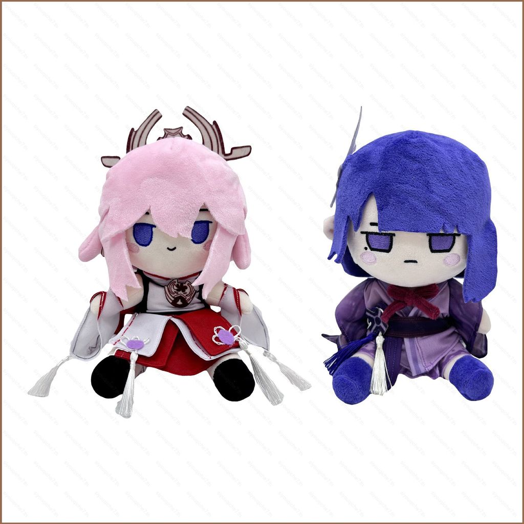 SY Genshin Impact Fufu Yae Miko Beelzebul ตุ๊กตาตุ๊กตาของขวัญสําหรับสาวเด็กตกแต่งบ้านตุ๊กตาของเล่นสํ