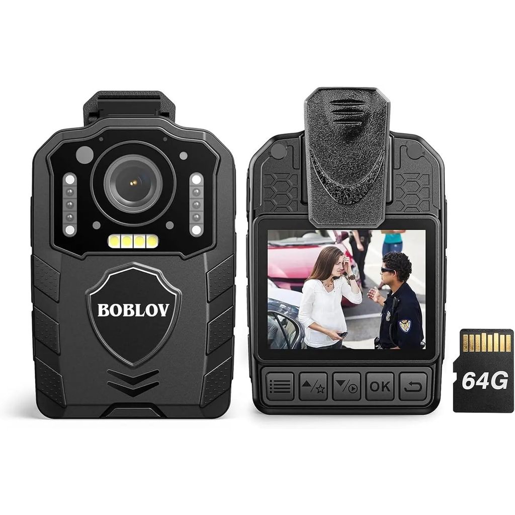 BOBLOV KJ25 Body กล้อง 3000mAh แบตเตอรี่มินิกล้อง 13H บันทึก Night Vision กล้องวิดีโอขนาดเล็กกฎหมายบ