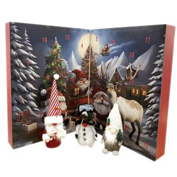 ปฏิทิน LARGE Christmas Gnome Advent Gnome 25