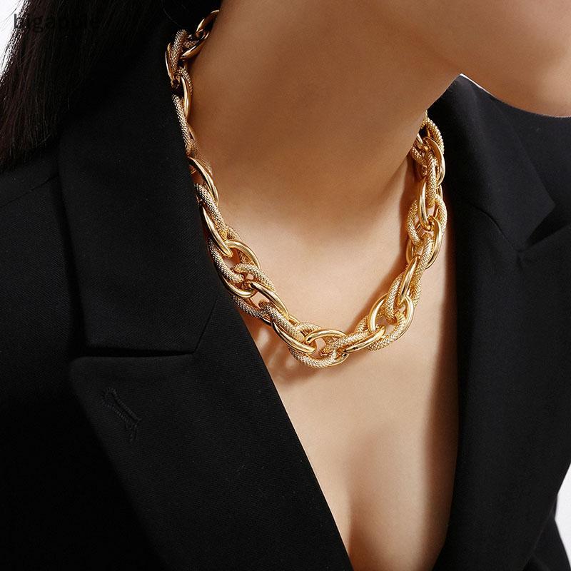 Bigapple Punk Choker สร้อยคอคอ Hip Hop โลหะหนักหนาสร้อยคอสร้อยคอโซ่ RDG