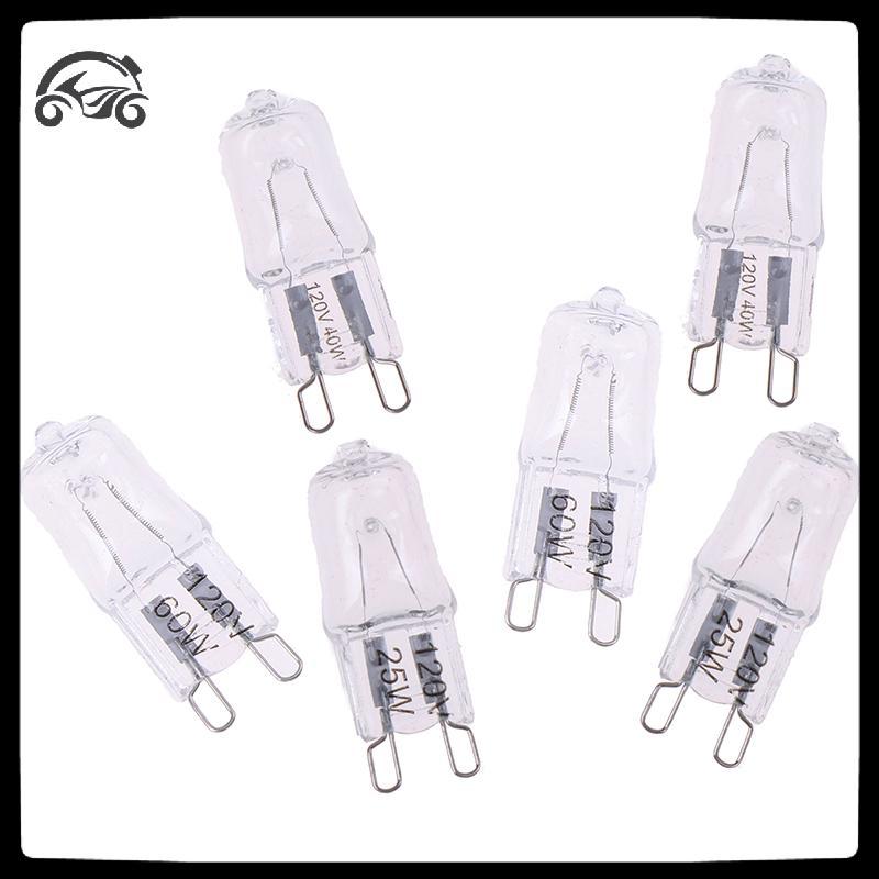 [8C11] 10 ชิ้น G9 Pin ฮาโลเจน 120V 25W 40W 60W หลอดไฟ JCD G9 [8C]