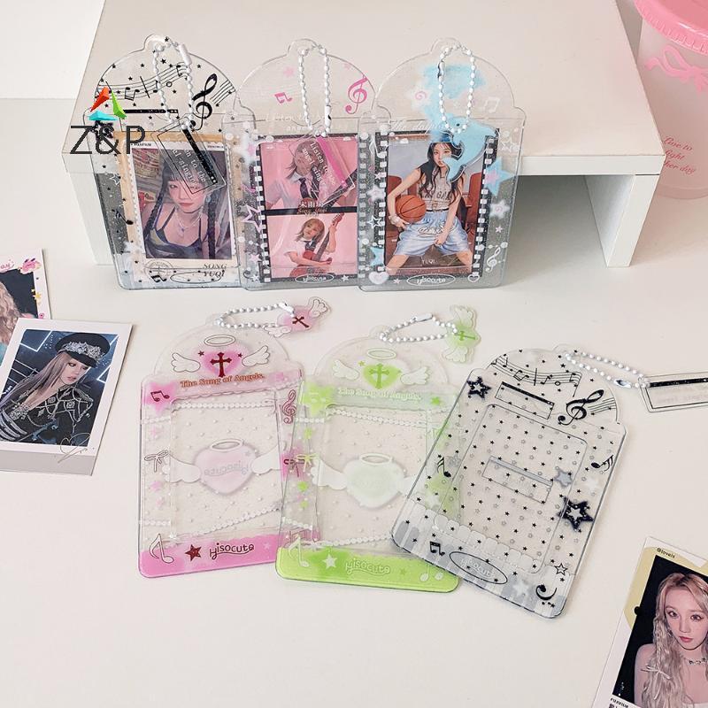 Z&P Kpop Photocard Holder Y2K Photo Card Holder Kpop Charm Holders Kawaii Photo Card ID Bus Card Hol